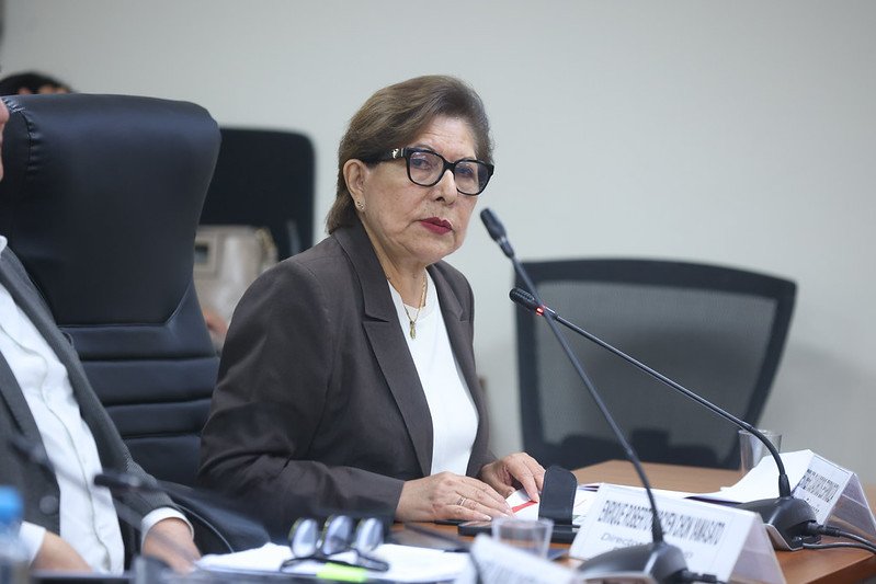 La ministra de Educación, María Esther Cuadros.