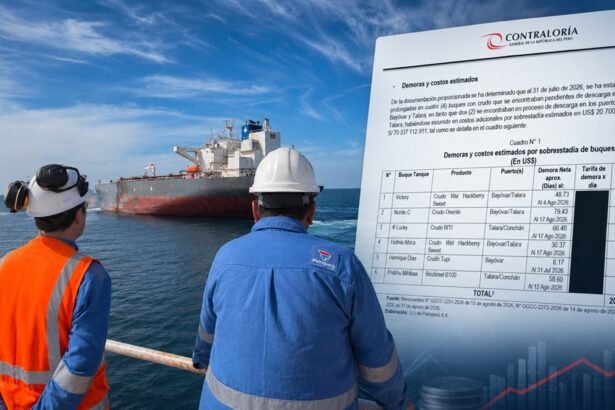 La Contraloría advirtió que las restricciones financieras vienen retrasando la atención y descarga de seis buques con hidrocarburos y biocombustibles importados, generando costos estimados por sobreestadía de US$20.7 millones y afectando el proceso de abastecimiento de Petroperú.